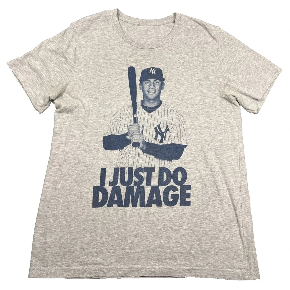 Nike MLB New York Yankees Torres #25 I Just Do Damage T Shirt Adult Large Tee